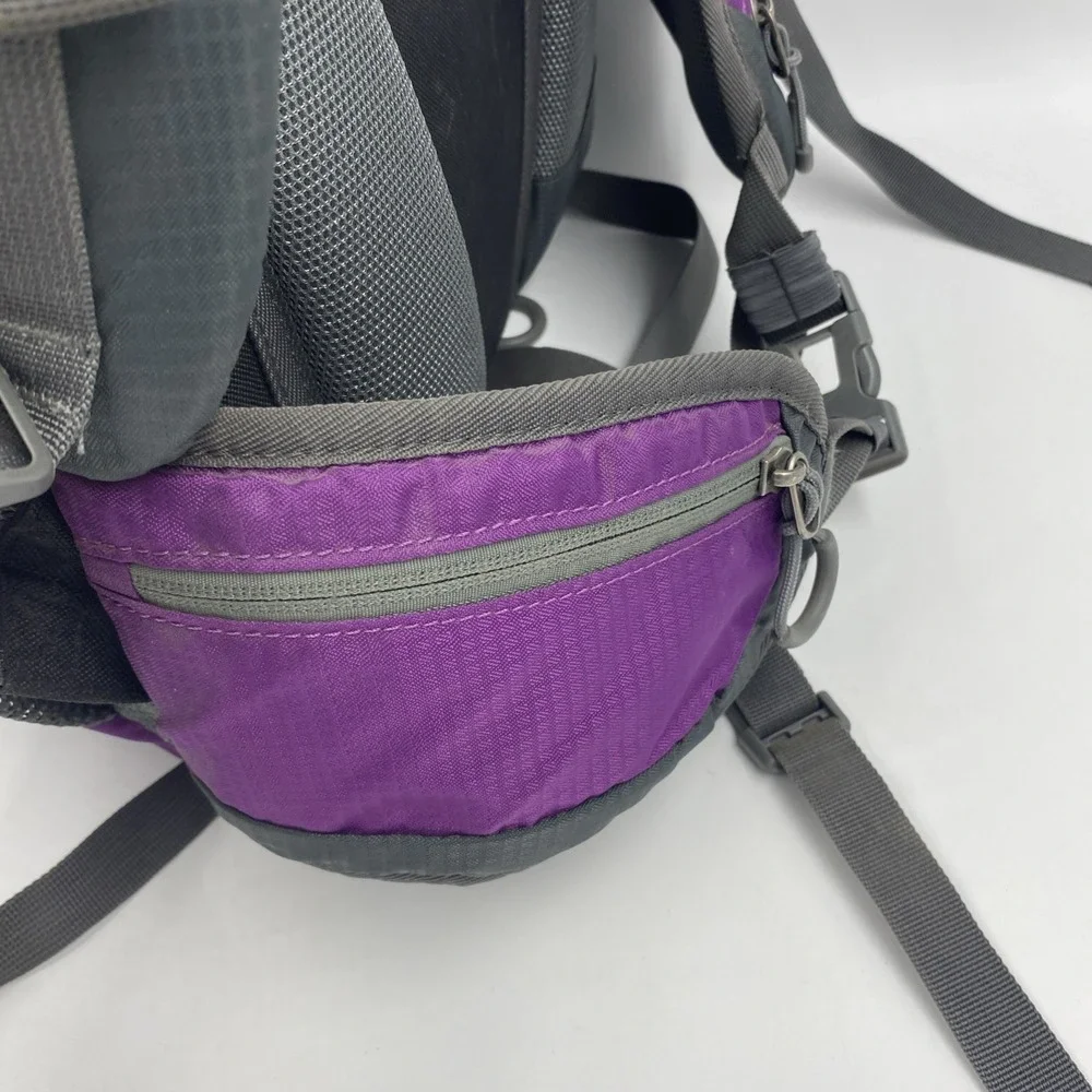OutdoorMaster Hiking Backpacking 50L Travel Carry-On Waterproof Cover Purple